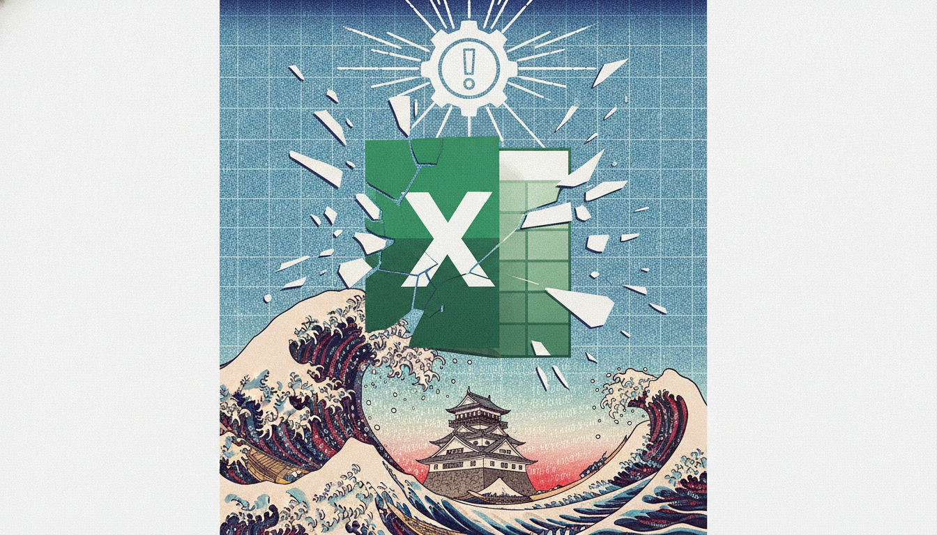 Excelが開かない・クラッシュする問題は、優先順位つきの対処で解決する